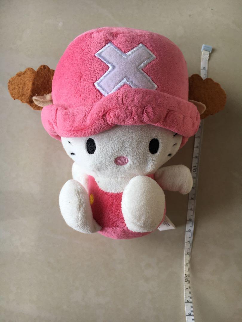 Banpresto rare original boneka one piece x sanrio (chopper x hello