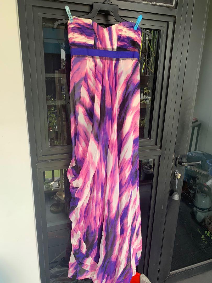 Bcbg Max Azria Bustier Gown Women S Fashion Dresses Sets Evening Dresses Gowns On Carousell