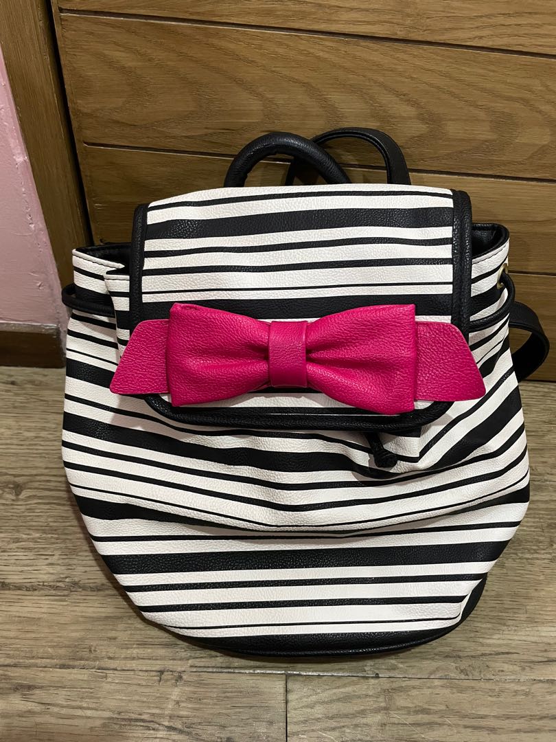 Betsey johnson striped on sale backpack