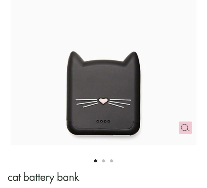 BN Authentic Kate Spade Exclusive Cat Battery Bank, Mobile Phones &  Gadgets, Mobile & Gadget Accessories, Power Banks & Chargers on Carousell