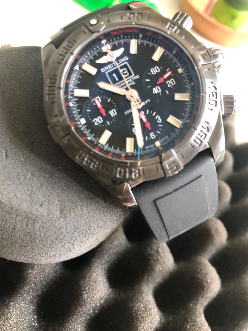 Breitling Blackbird Blacksteel Big Date Chronograph