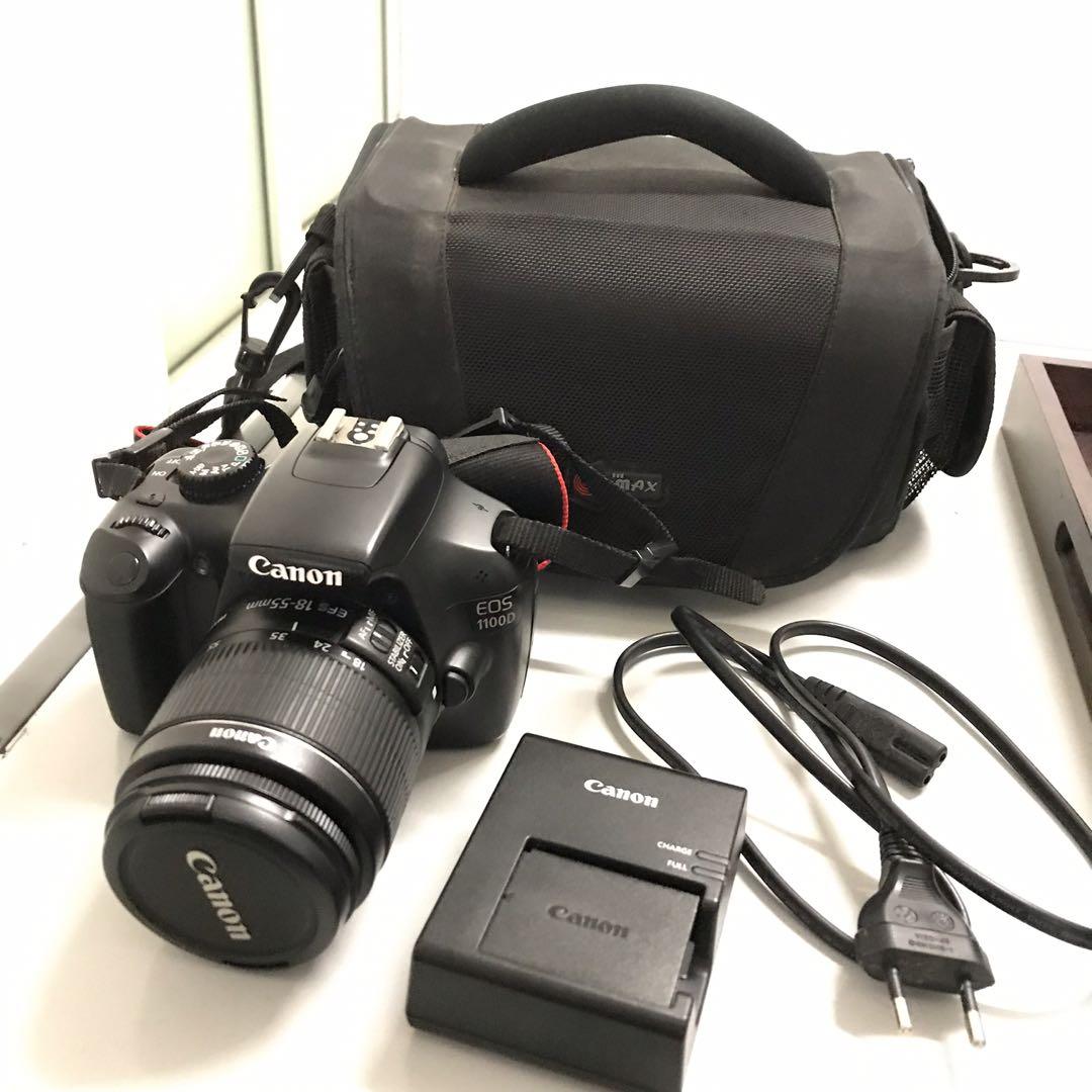 camera canon dslr eos 1100d include tas dan tripod kamera foto video murah