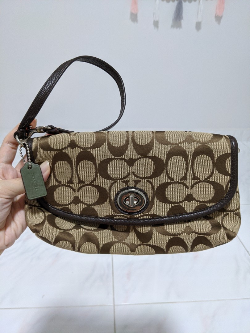 Coach sales fabric wristlet