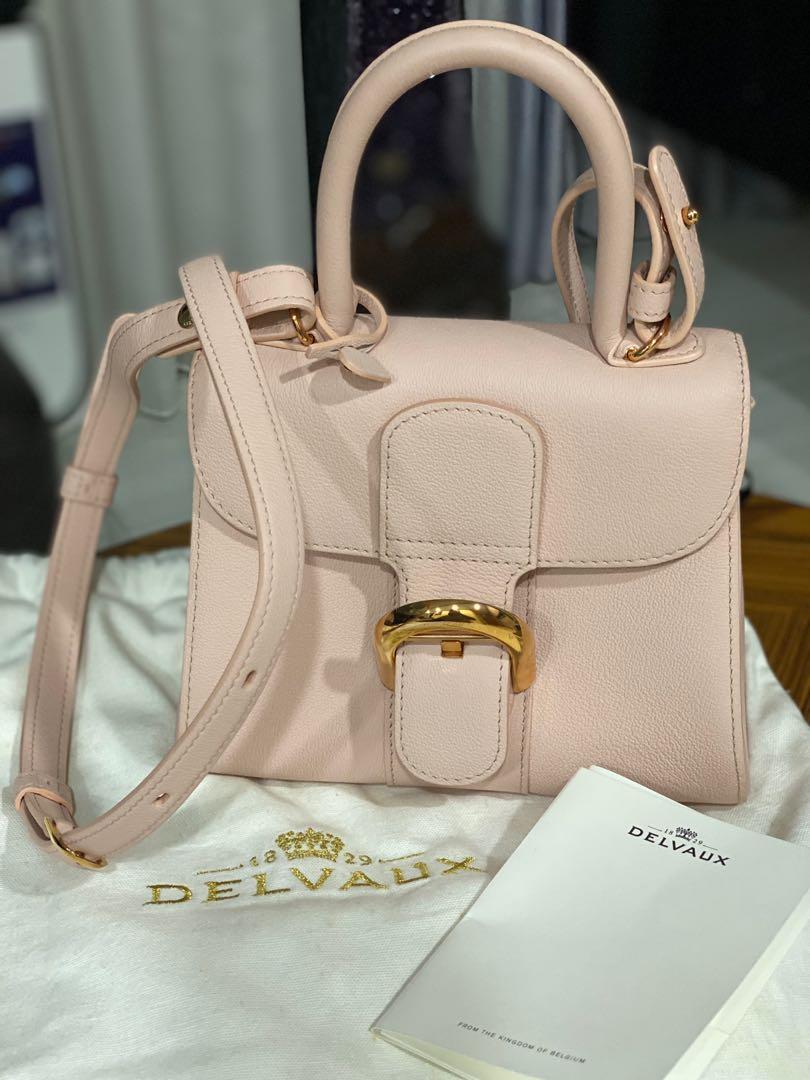 Delvaux Brilliant mini Pink Leather ref.223094 - Joli Closet