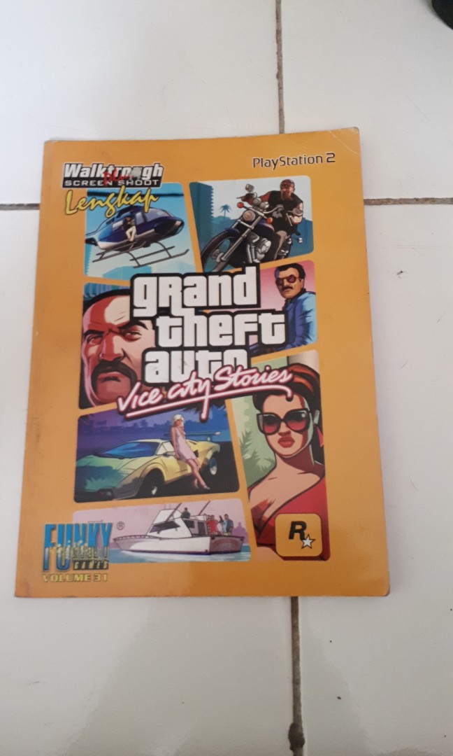 Dijual Buku Panduan Game Playstation 2 GTA Vice City Stories, Buku ...