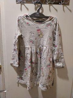 Dress lengan panjang H&M usia 4-6