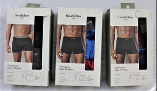 Goodfellow Boxer Briefs Knit Trunks 3-Pack Small NewUSA