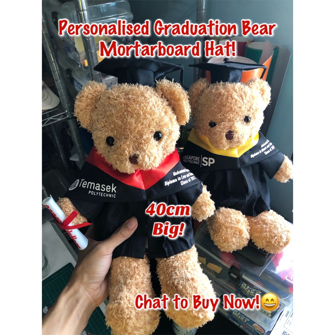 Personalised graduation shop bear