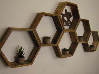 Hexagon shelves