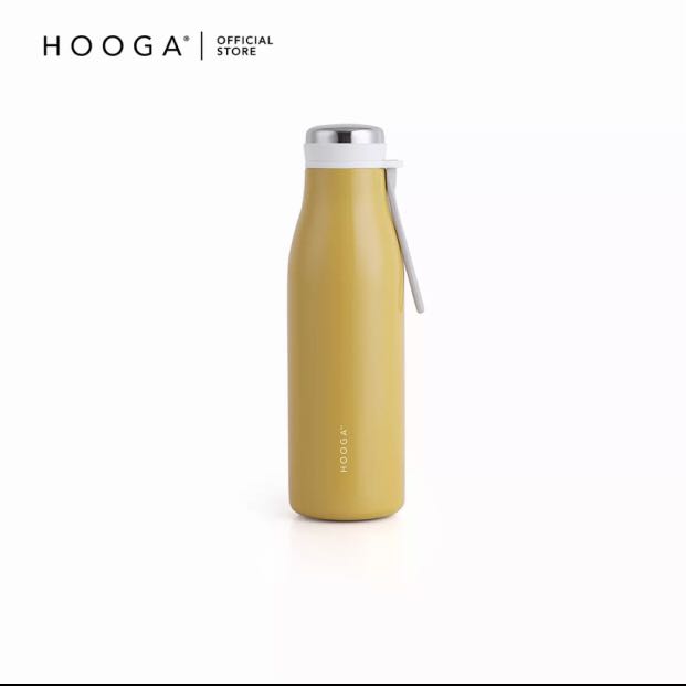 HOOGA Thermal Flask Elliot, Yellow, Furniture & Home Living