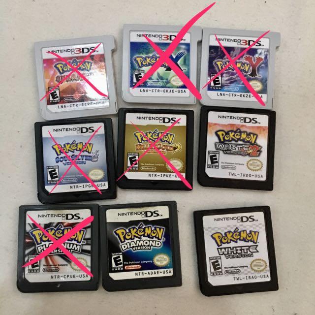 Instock Pok mon Nintendo DS Cartridges Video Gaming Video Games