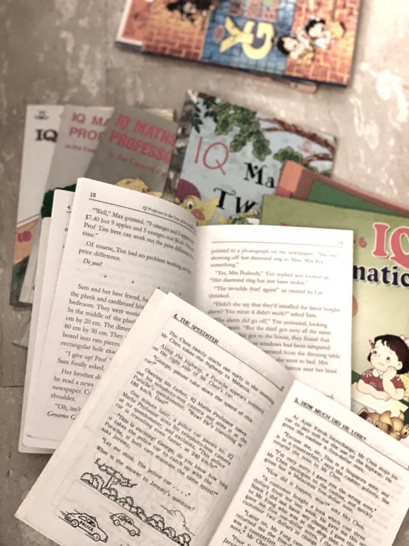 IQ math , Science, Riddles n fun chinese idiom (Category: Storybooks) located in Singapore. Submitted by sher.lon (Listing ID 1050502625, Image 6). Description: All items are in Good Condition 19 books altogether Bundle $30 Published price is $3.20 each A set for ALL @ $55 GEP TLL = Not scan yet, so unable to sell any TLL at this moment..
