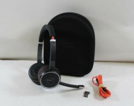 Jabra HSC040W Evolve 75 Bluetooth Wireless Headset + Case + USB cord +