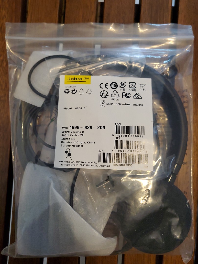 Jabra headset HSC016, Audio, Headphones 