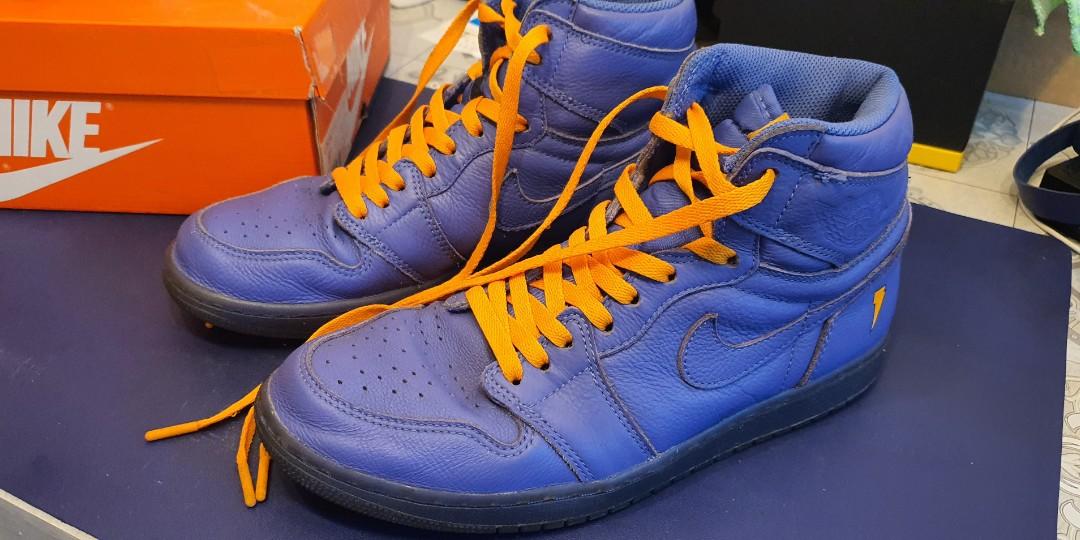 Jordan 1 sales gatorade orange laces