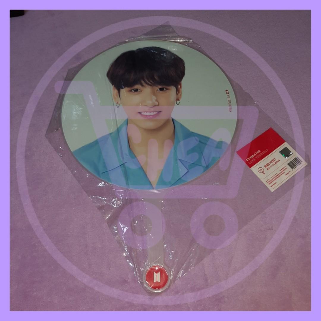 JUNGKOOK's LOVE YOURSELF Tour Image Picket (Category: K-Wave Merchandise) located in Quezon City. Submitted by cheascart (Listing ID 1082544320, Image 1). Description: 💜 JUNGKOOK's LOVE YOURSELF Tour Image Picket (the original plastic's kinda worn out) – 1,190 php ❗All items are onhand and official. ✔ Check my listings for other available items. Shipping courier: LBC, GOGO Xpress, LALAMOVE (same day delivery) Shipping fee: Depends on your locati
