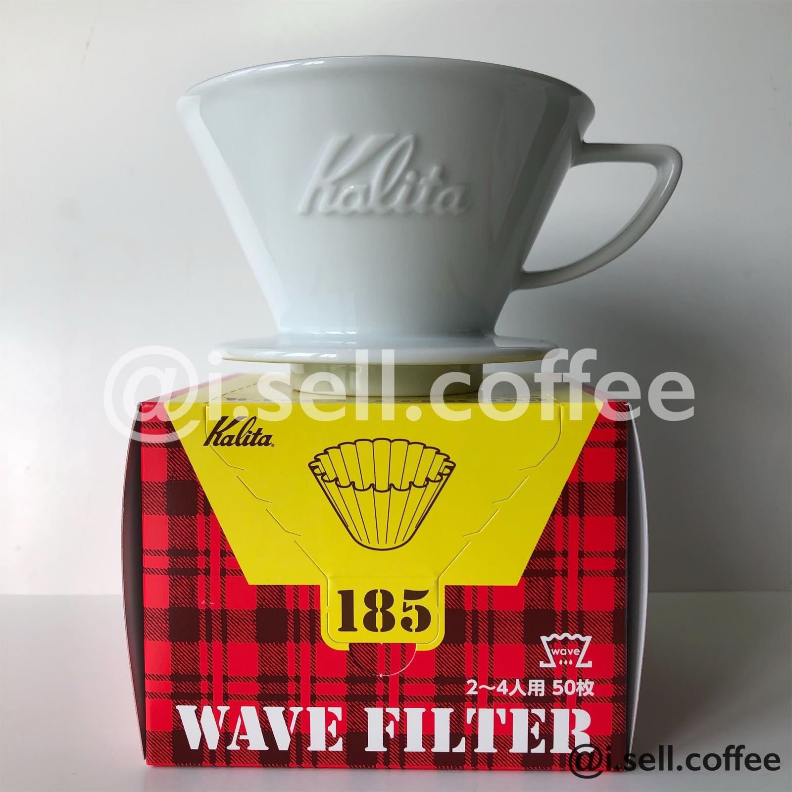 Kalita Wave Ceramic Hasami Dripper 185, Furniture & Home Living, Kitchenware & Tableware, Coffee