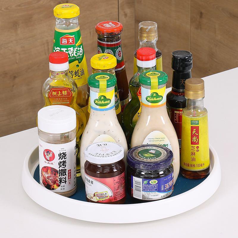 Kitchen condiments food organizer storage (Category: Storage Boxes & Baskets) located in Manila. Submitted by winterbliss (Listing ID 1082523041, Image 3). Description: Sizes in Diameter: Small - 25cm Large - 29.6cm.