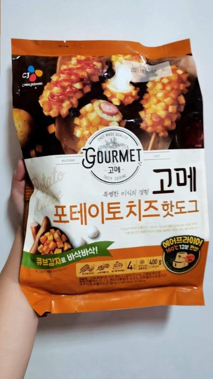 Korean Corn Dog Potato Cheese Korean Snack Food Drinks Chilled Frozen Food On Carousell