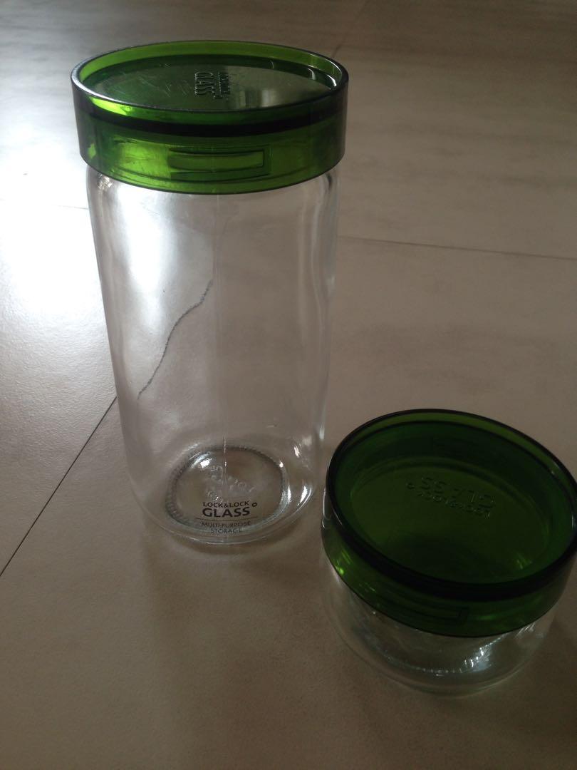 Lock & Lock Glass Storage Bundle (Category: Food Organization & Storage) located in Makati City. Submitted by janille (Listing ID 1082473957, Image 1). Description: Almost Brand New - in mint and good condition Size : 6x5" height Big Jar , 2" height small jar I can do meetups at the following areas: Makati- Glorietta/Greenbelt - weekdays preferably 7pm onwards or any time on weekends.