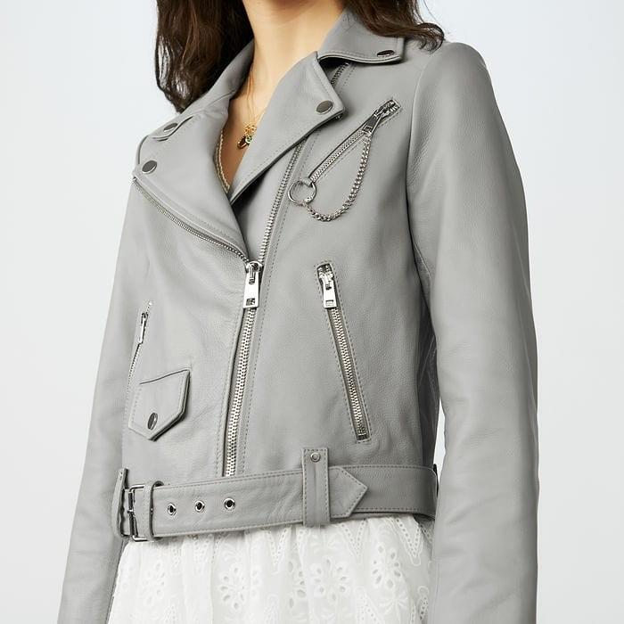 Maje bassung leather jacket clearance