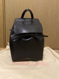 mansur gavriel saffiano mini backpack