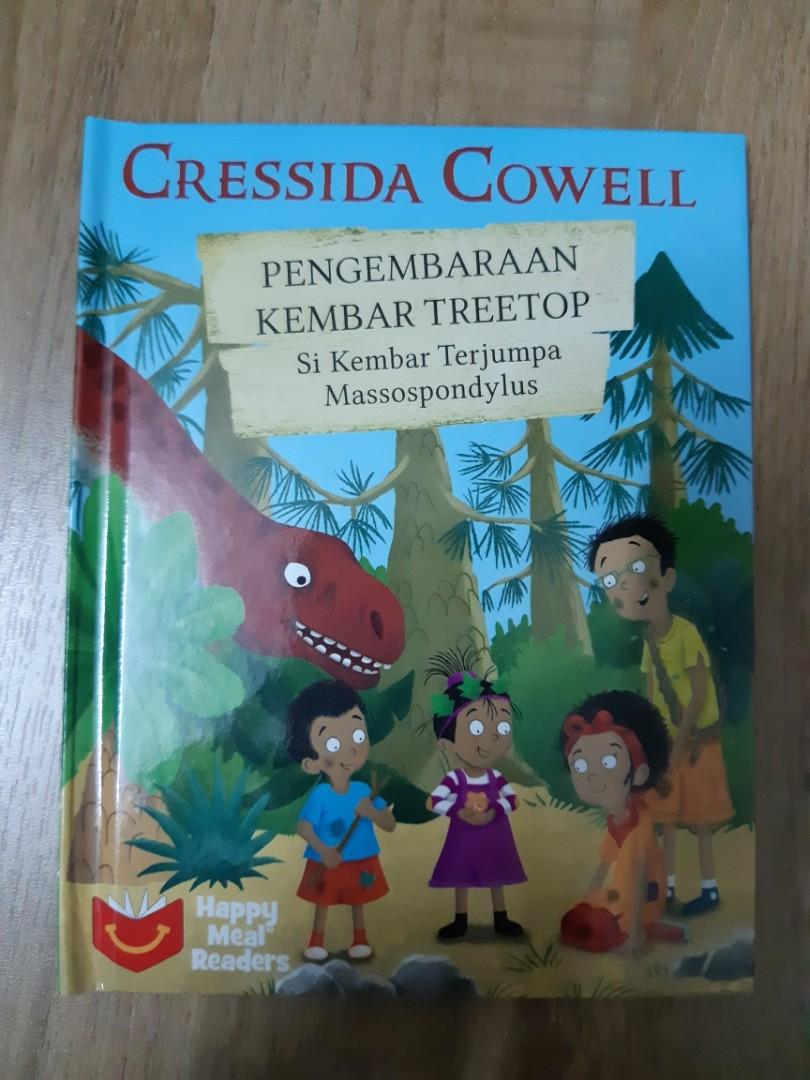 Mcd Pengembaraan Kembar Treetop Si Kembar Terjumpa Massospondylus Books Stationery Children S Books On Carousell