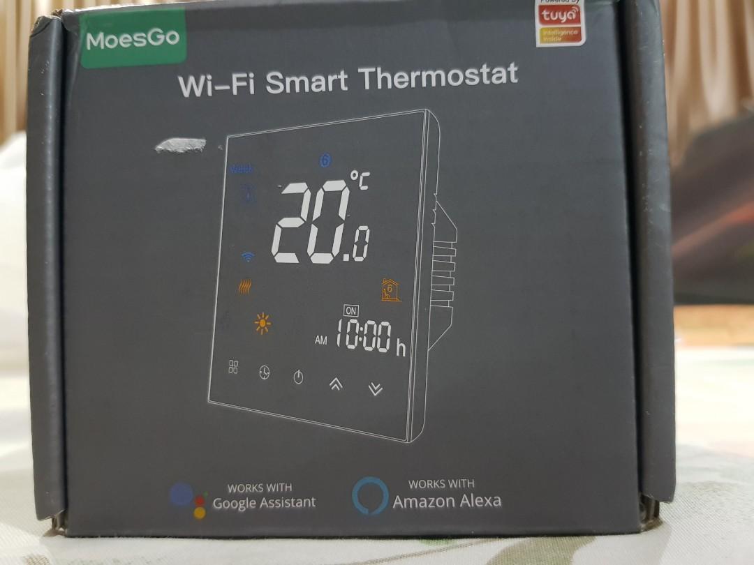 MoesGo BHT 3000 Wifi smart thermostat 16A, TV u0026 Home Appliances, TV u0026  Entertainment, Entertainment Systems u0026 Smart Home Devices on Carousell