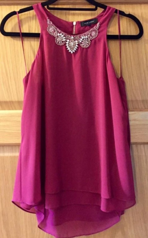 New look wine dress Clearance