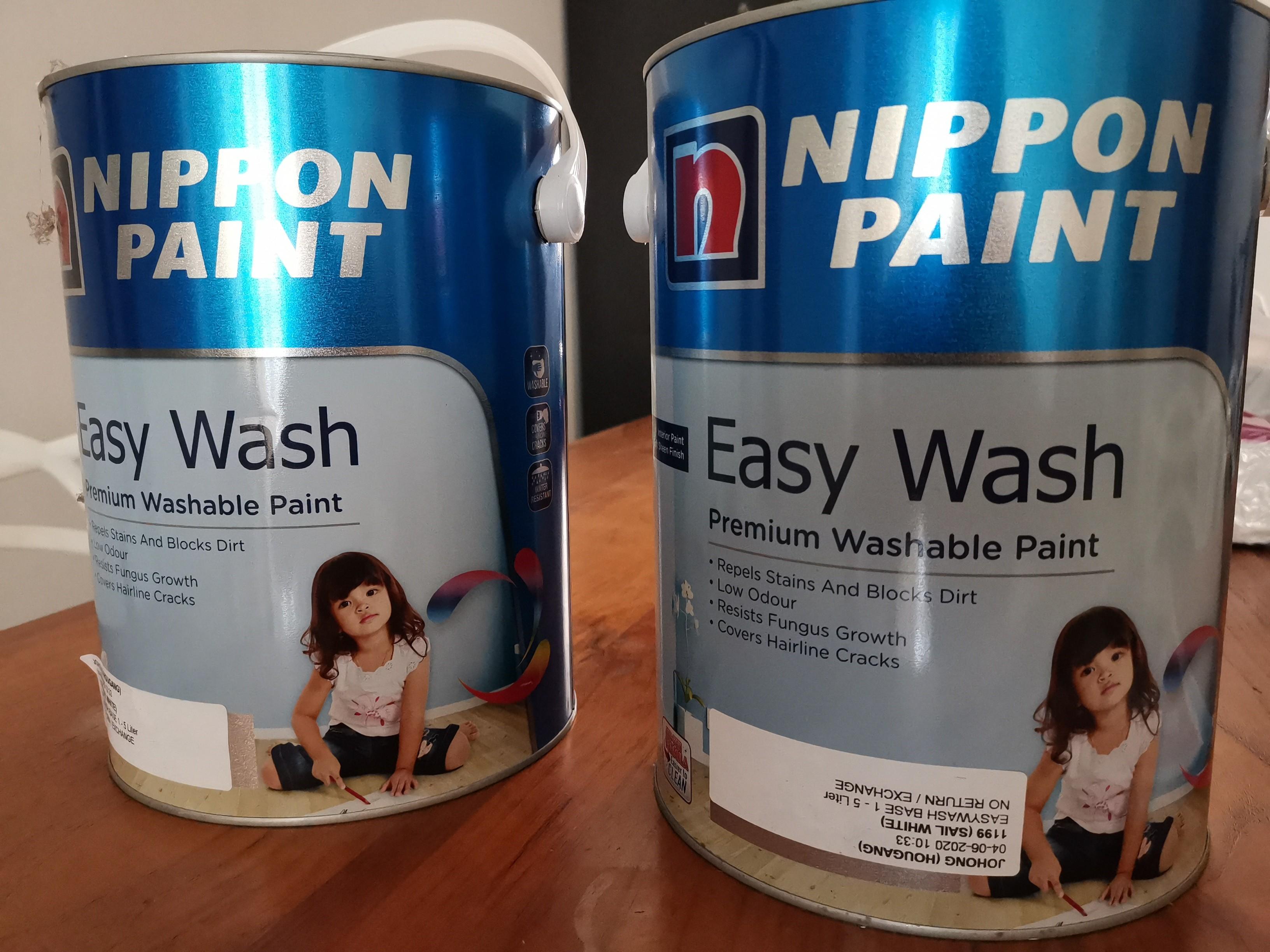 Nippon Paint Easy Wash (Sail White), Furniture & Home Living, Furniture, Other Home Furniture on