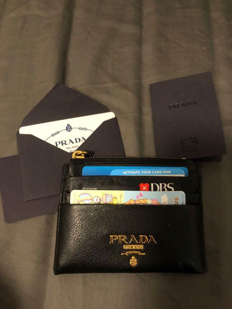 Prada Vitello Grain Leather card holder