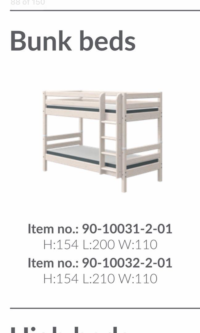 Preloved Flexa bunk bed condition 9/10, Furniture & Home Living