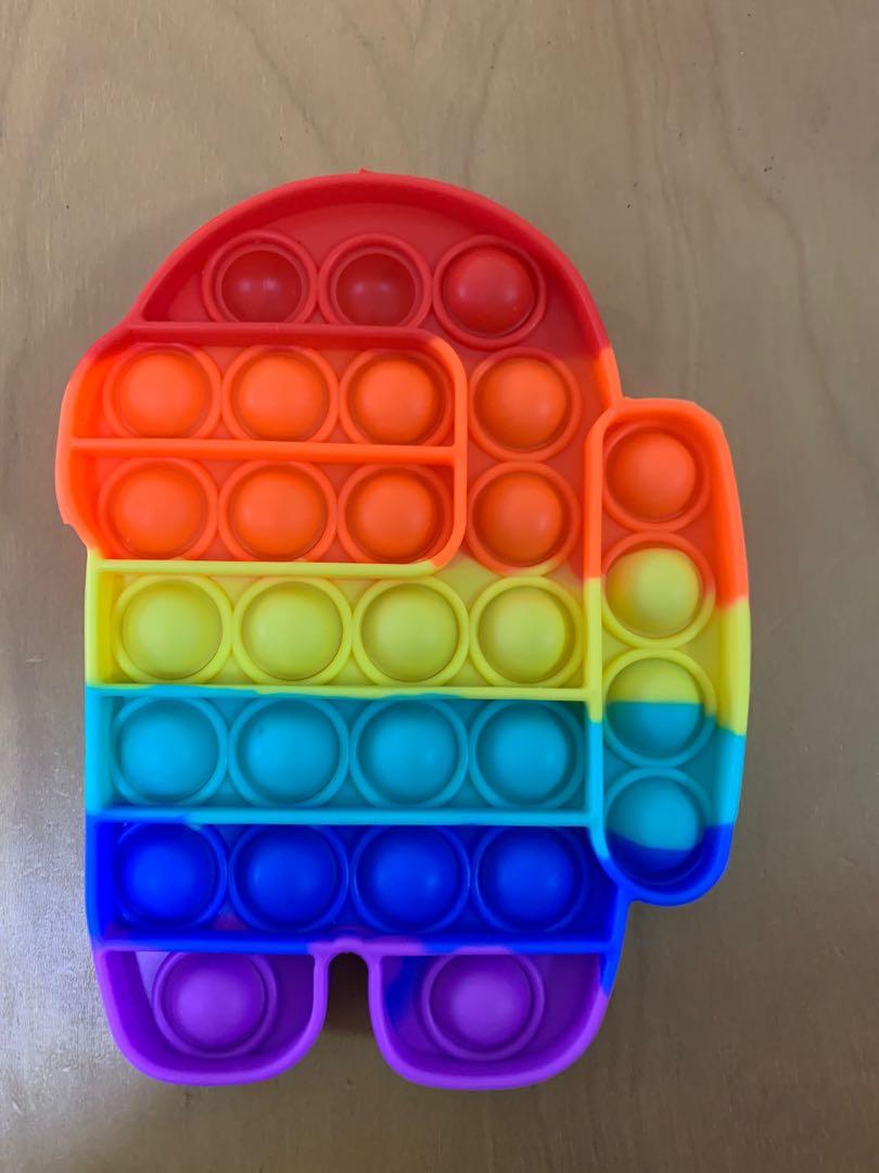 Among Us Rainbow Pop-it, Hobbies \u0026 Toys 