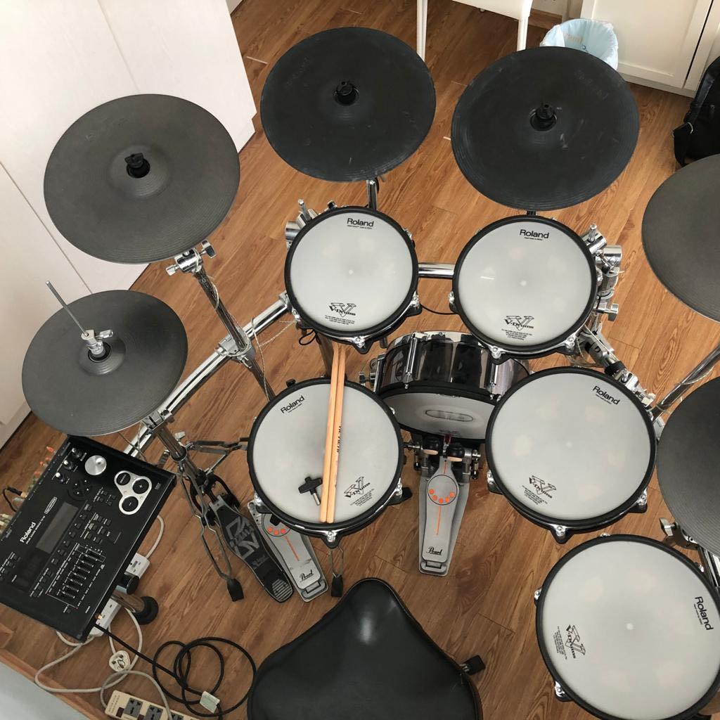 roland td 30kv v drums electronic drum kit hobbies toys music media musical instruments on carousell