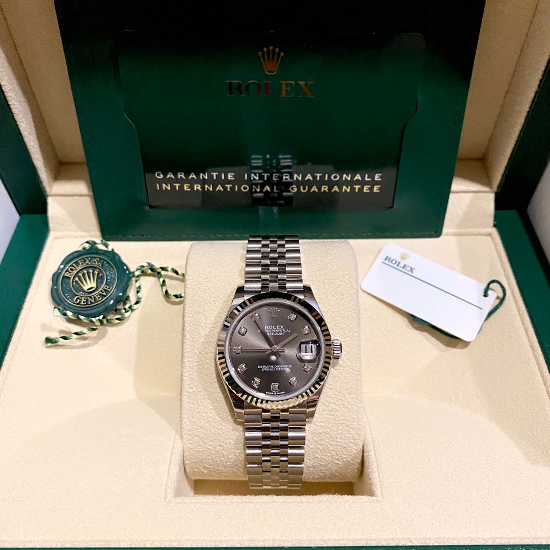 Rolex datejust dark grey on sale