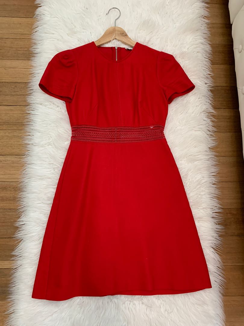 Sandro paris red dress clearance