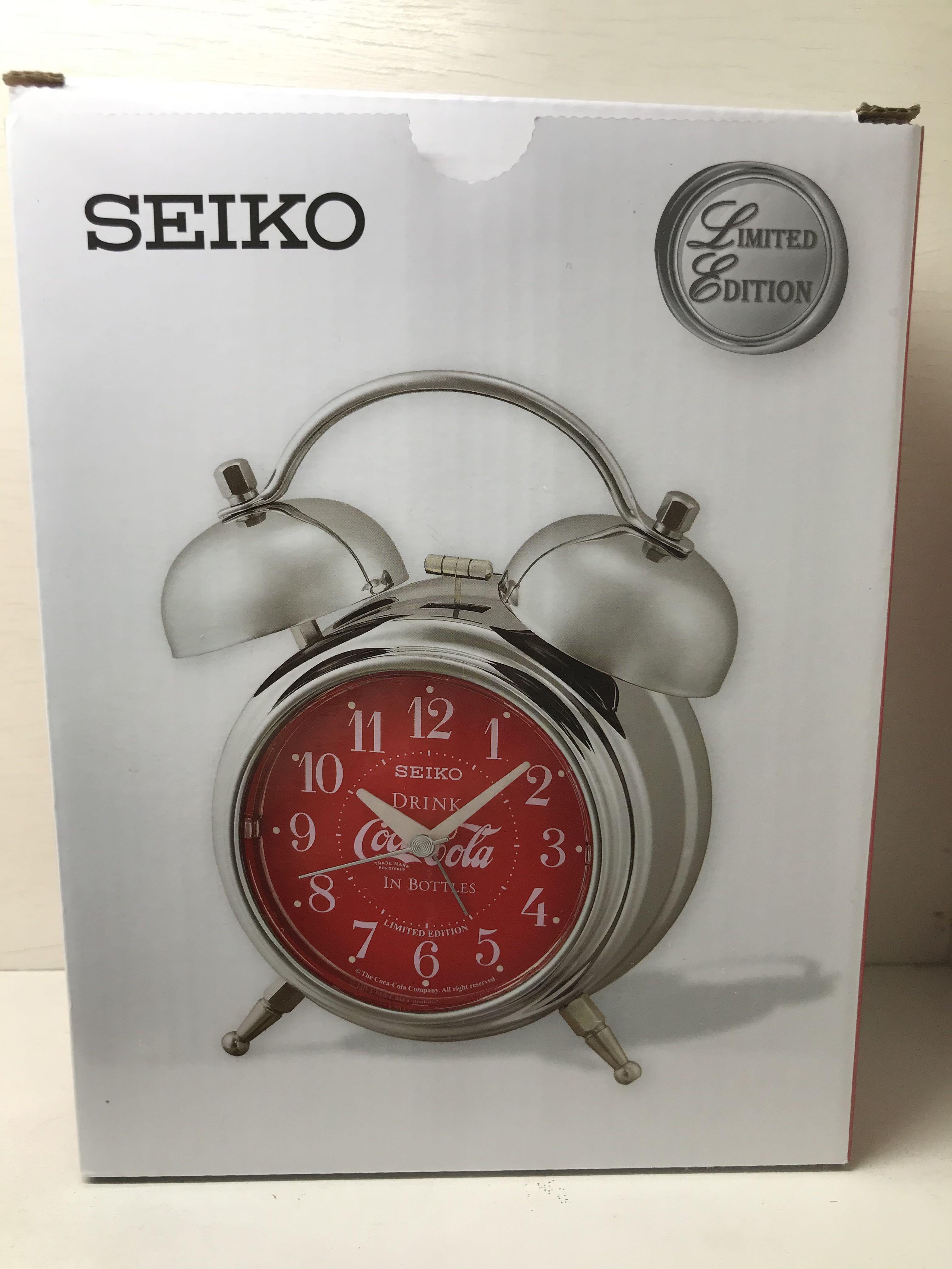 Seiko Coca-Cola Table Clock QHK906S (Category: Clocks) located in Manila. Submitted by seikowatchfactory (Listing ID 1082589506, Image 2). Description: Contact: +639178302158 sms/viber/telegram/wechat/whatsapp Brand New in Box Authentic Seiko Clock 10/10 Model: QHK906S Price: 1800 pesos Specifications: Limited Edition Quiet Sweep Seconds Hand Beep Alarm, Snooze Light Lumibrite Plastic Case Silver Case Color Size: 18.3 x 14.2 x 6.5cm Seller is Aut