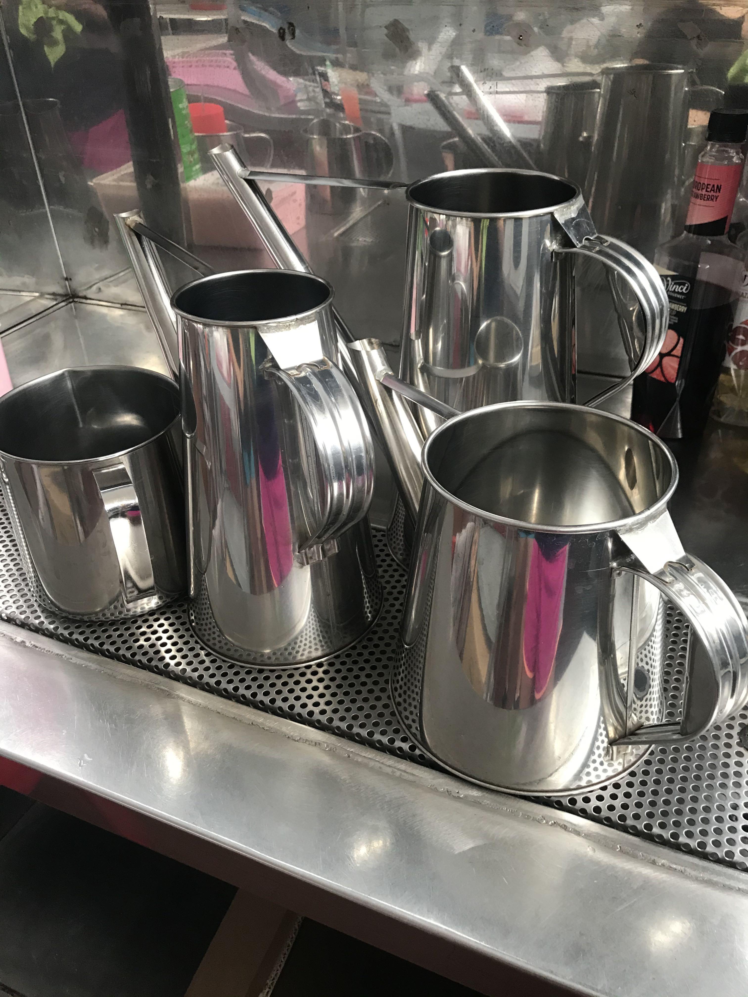 Set of 4 Kopitiam Coffee and Teh Brewing Pots, Furniture & Home Living