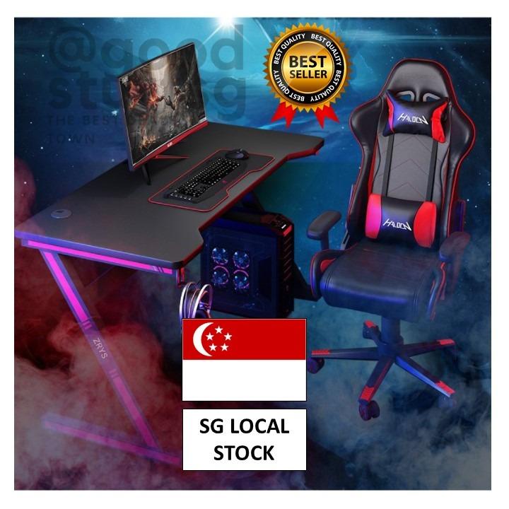 SG FREE Table Chair with Legrest Bundle Gaming Set RGB