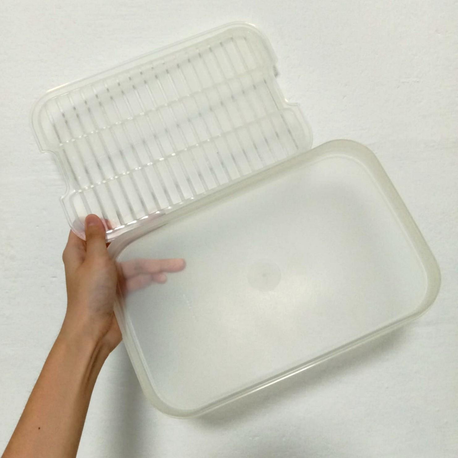 Tupperware 8.7L Jumbo Ezy Keeper Storage Rectangular Tall Flip Top ...