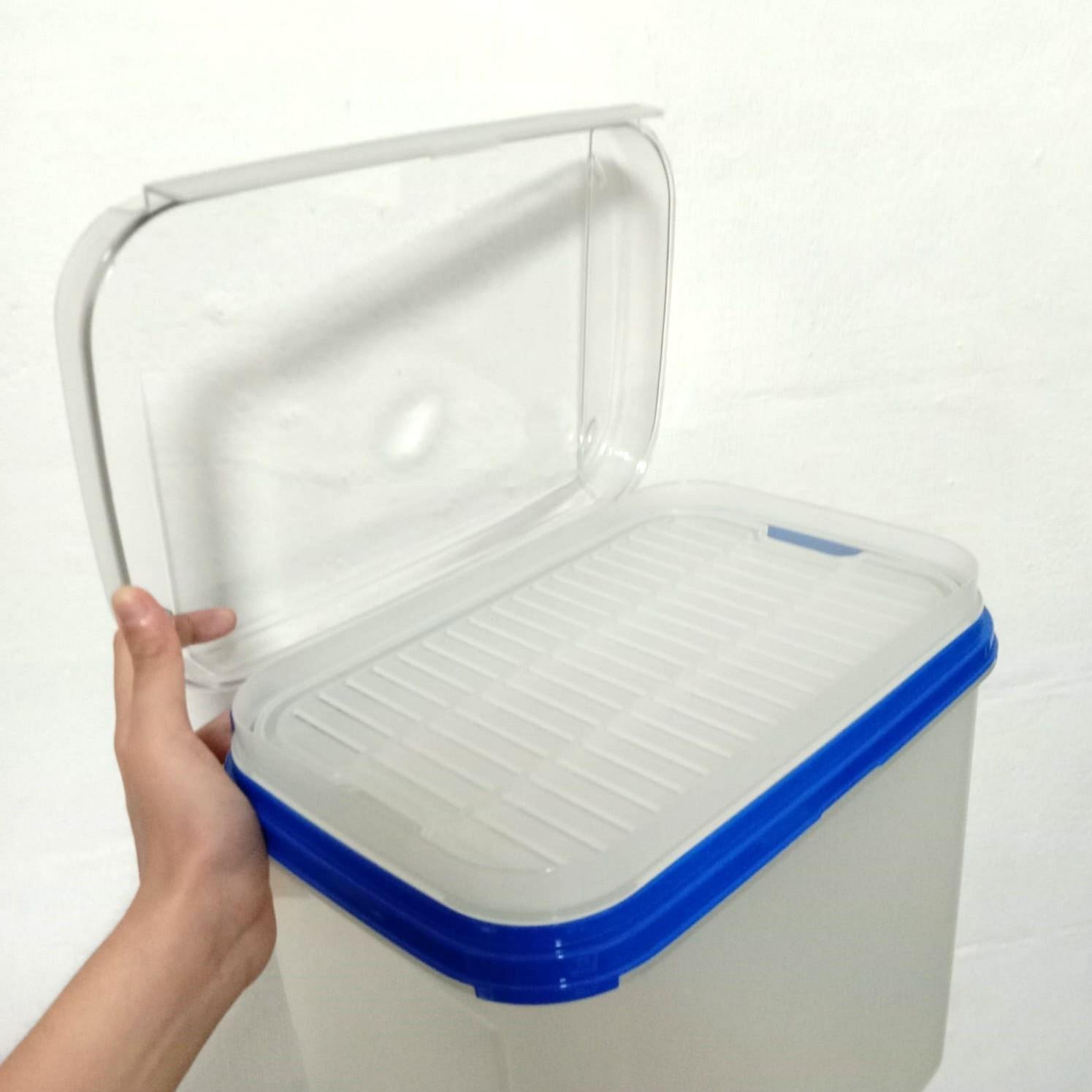 Tupperware 8.7L Jumbo Ezy Keeper Storage Rectangular Tall Flip Top ...