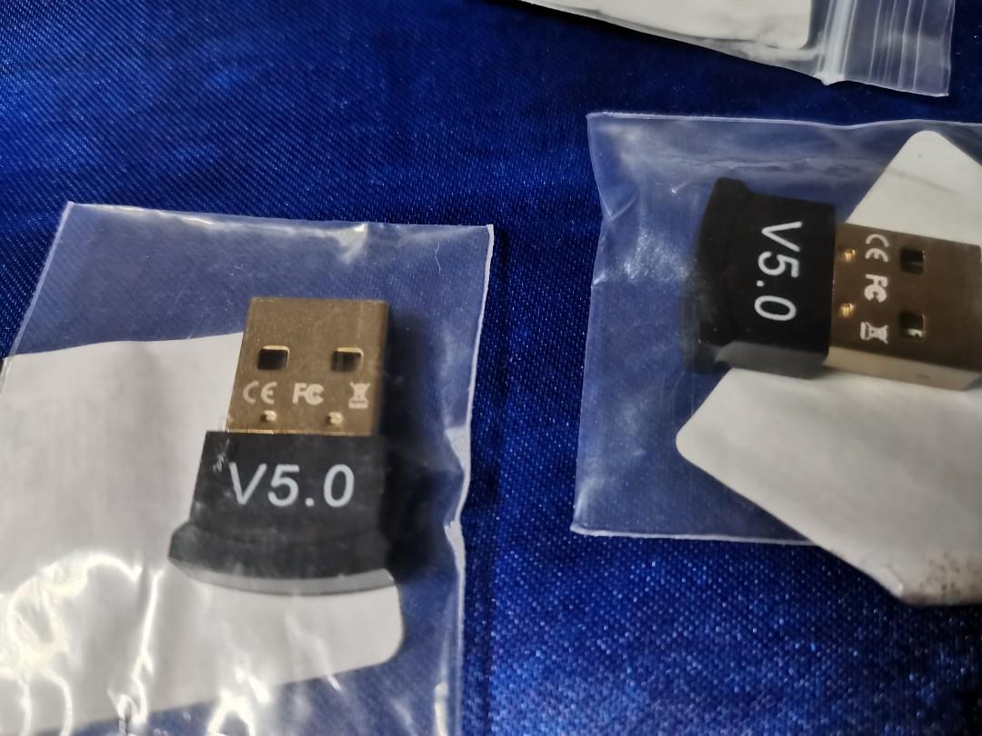 USB Bluetooth 5.0 Dongle for Laptop and Desktop (Category: Networking) located in San Jose del Monte. Submitted by neone.electronics (Listing ID 1082499516, Image 3). Description: Bluetooth v5.0 Convert non-bluetooth enabled PCs to bluetooth enabled within seconds. Compatibility: For Windows 7/8/10/Vista/XP/2000/98/Me. Working on Bluetooth headsets and speakers 250pesos each Meet up at San Jose del Monte, Bulacan.