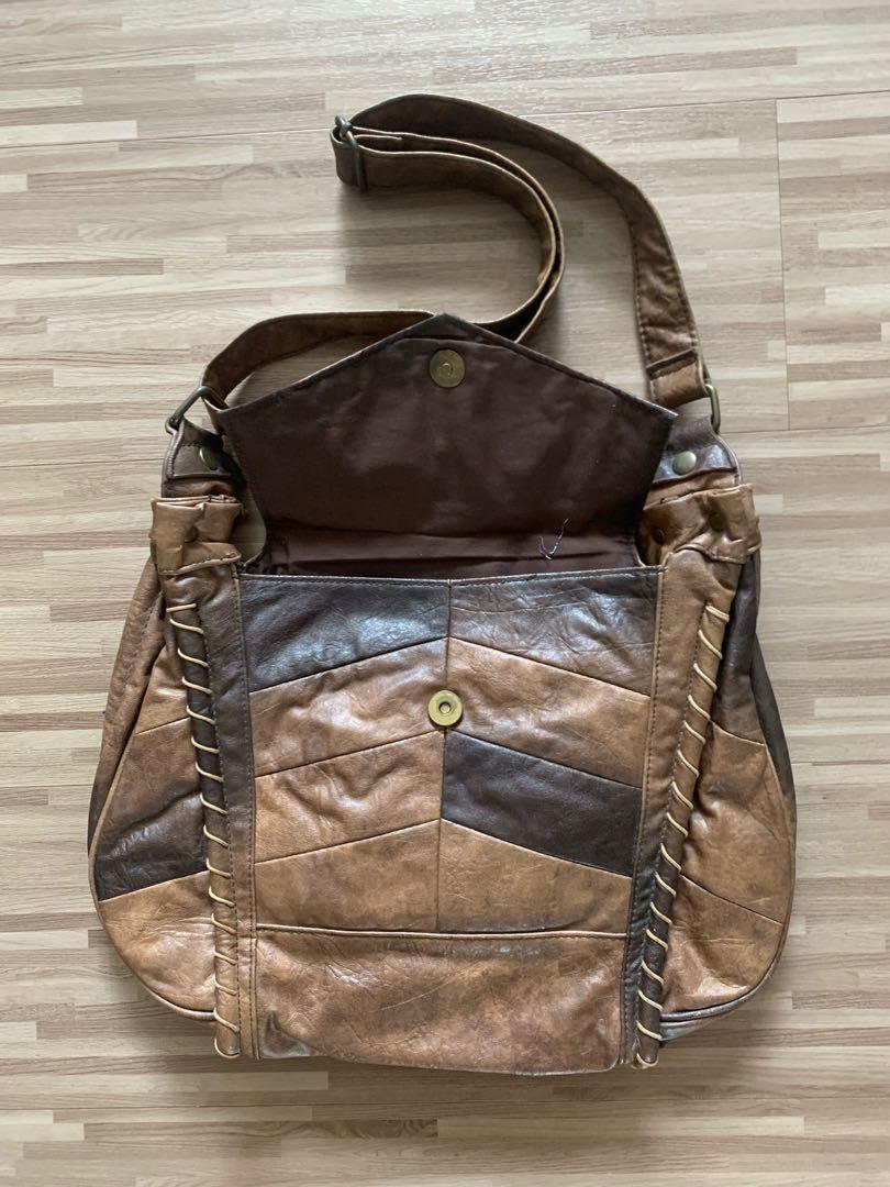 Warehouse leather clearance bag