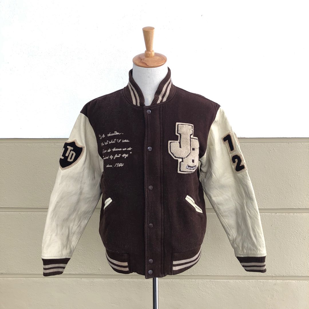 Common sense varsity jacket with hood top