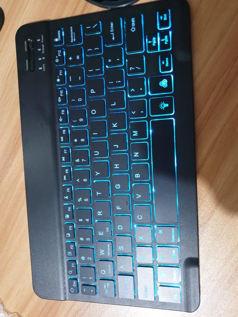 Wireless computer Keyboard for kids (mini, new) with free mouse (used) (Category: Computer Keyboard) located in Quezon City. Submitted by elementalforge (Listing ID 1082500792, Image 2). Description: i am selling this new, unused backlighted wireless keyboard that i bought online late last year. i just kept it on storage as this is too small for my use and is best for kids/children's use. it has the original box, and it connects via bluetooth and
