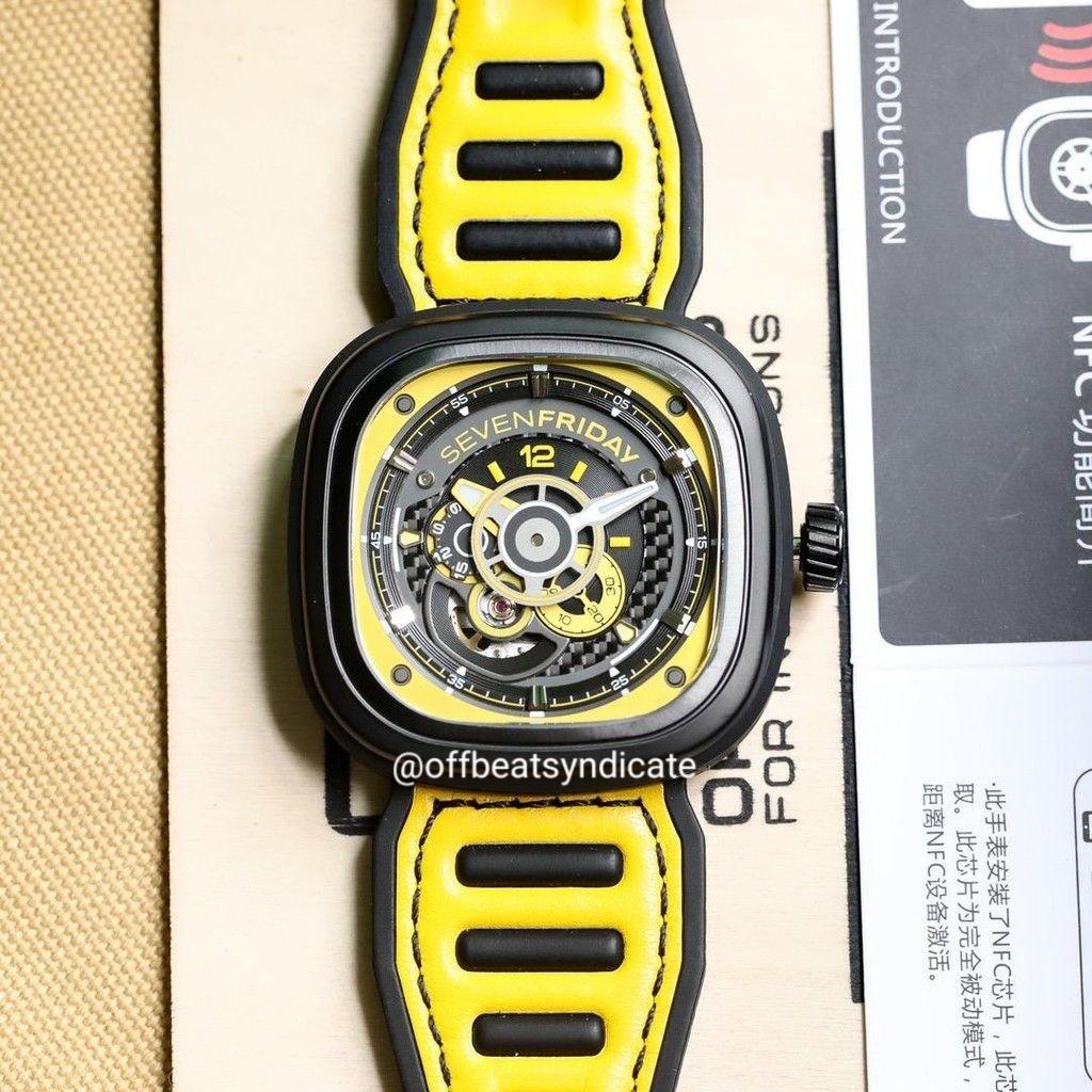 100 ORIGINAL Sevenfriday P3B 03 Racing Yellow Team Men s Watch