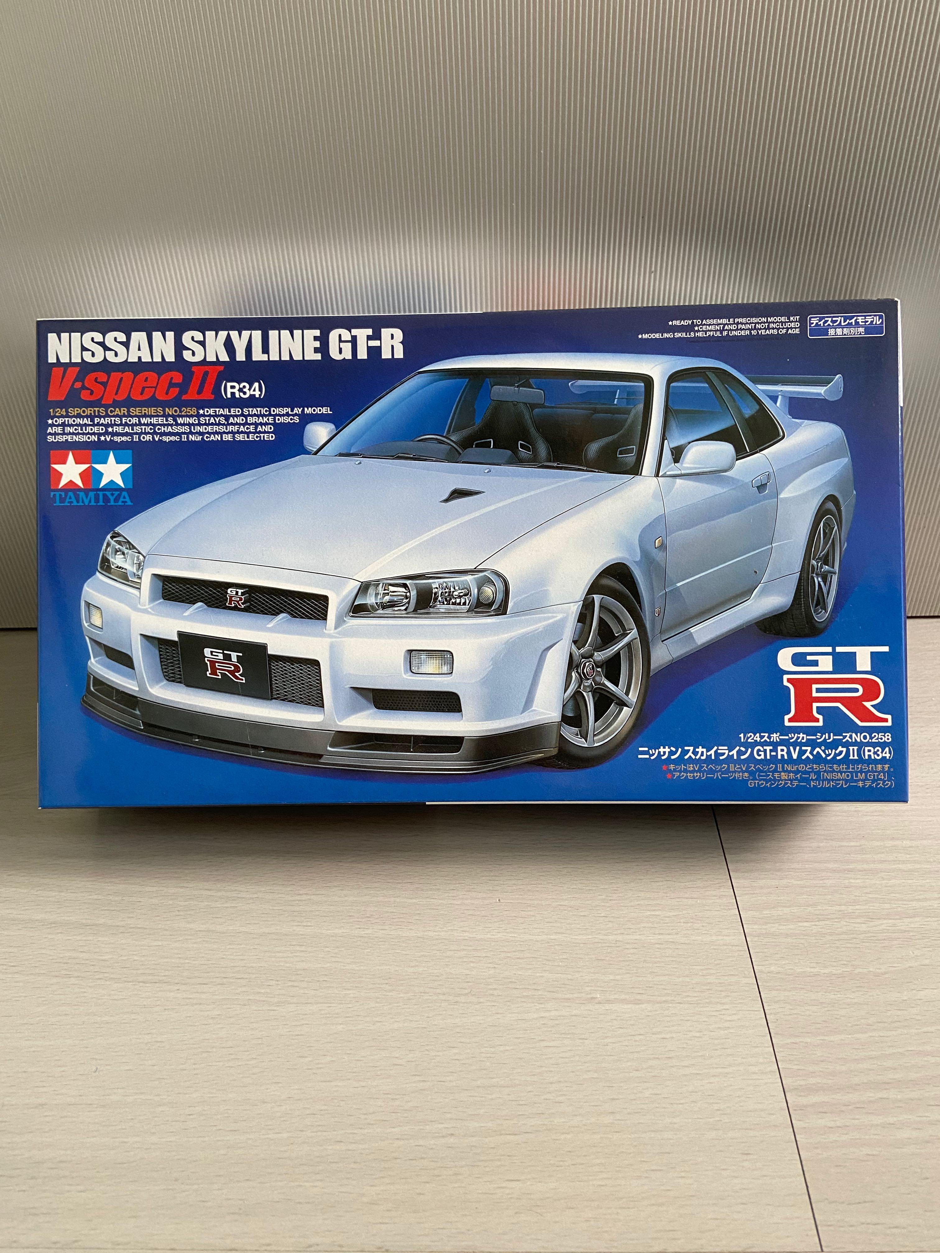 1 24 Tamiya Nissan Skyline Gtr V Spec Ii R34 玩具 遊戲類 玩具 Carousell