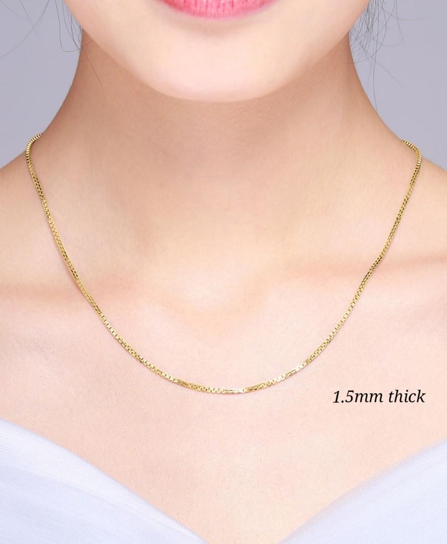 Gold new arrivals box chains