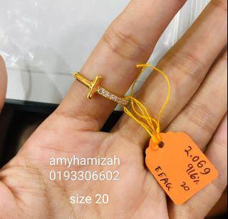 Gold Ring 916 Accessories Carousell Malaysia