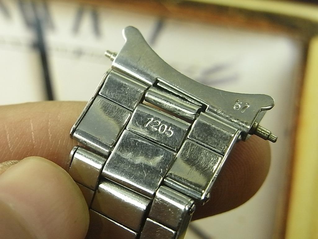 3 64 ROLEX 7205 No.57 Endlinks 19MM Oyster Rivet Bracelet 12